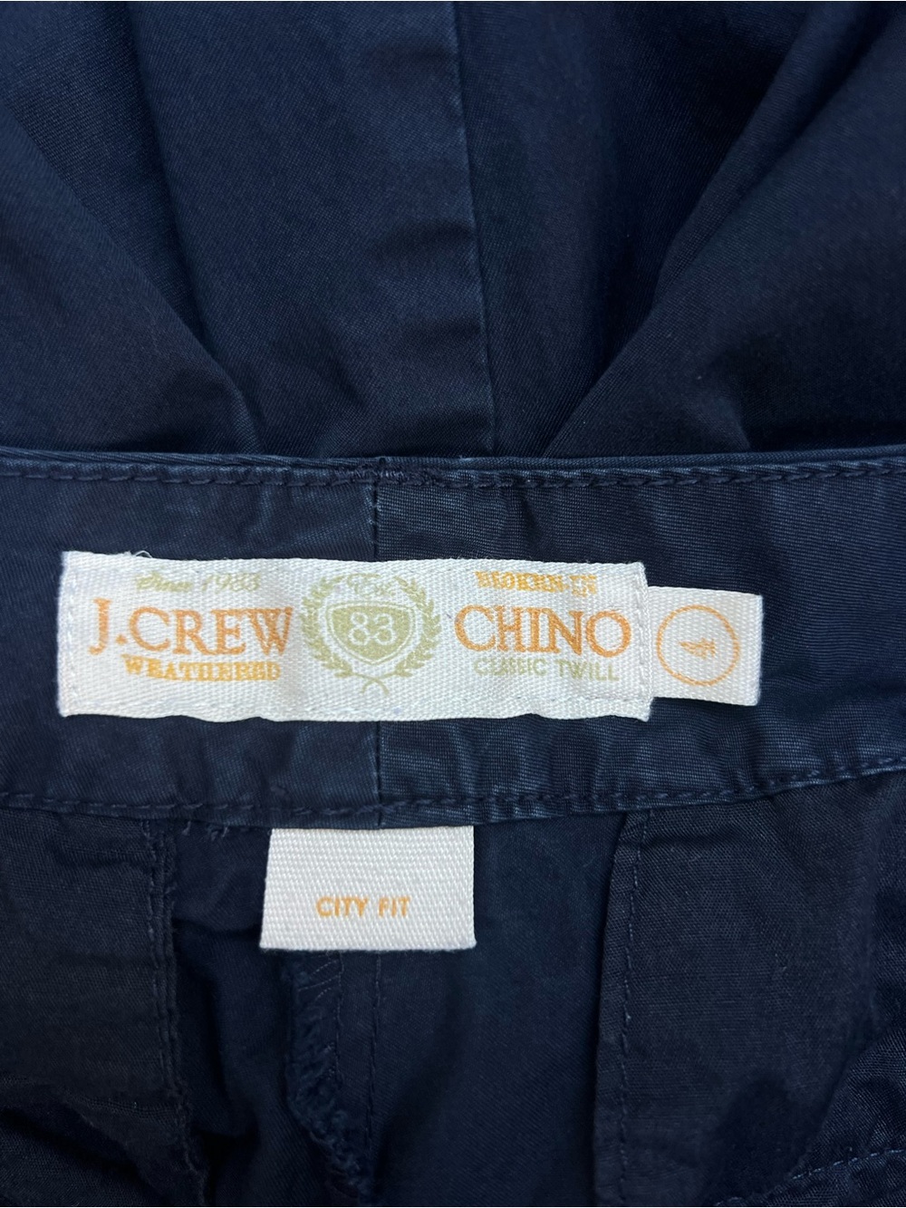 J.Crew 4 Vintage Y2K Navy Chino Classic Coastal Bermuda Shorts City Preppy Chic - Picture 6 of 10